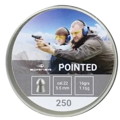 Puli pnevmaticheskie Borner Pointed 5,5mm 1,15g (250 sht)
