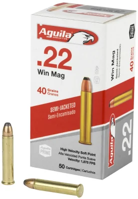 Patron .22WMR Aguila SP 2,6g (40gr) latun'