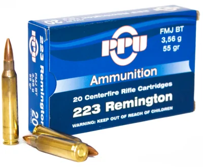 Patron 223Rem PPU FMJ BT 3,56g (55gr)