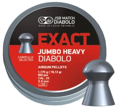 Puli pnevmaticheskie JSB Exact Jumbo Heavy k.5,5mm 1,175g (500 sht)